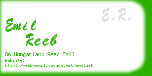 emil reeb business card